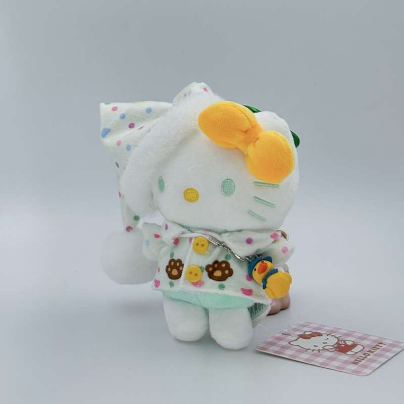 Genuino hecho a mano oso pijama bolsa kt colgante muñeca de peluche llavero de alta calidad para el regalo de vacaciones Specification image