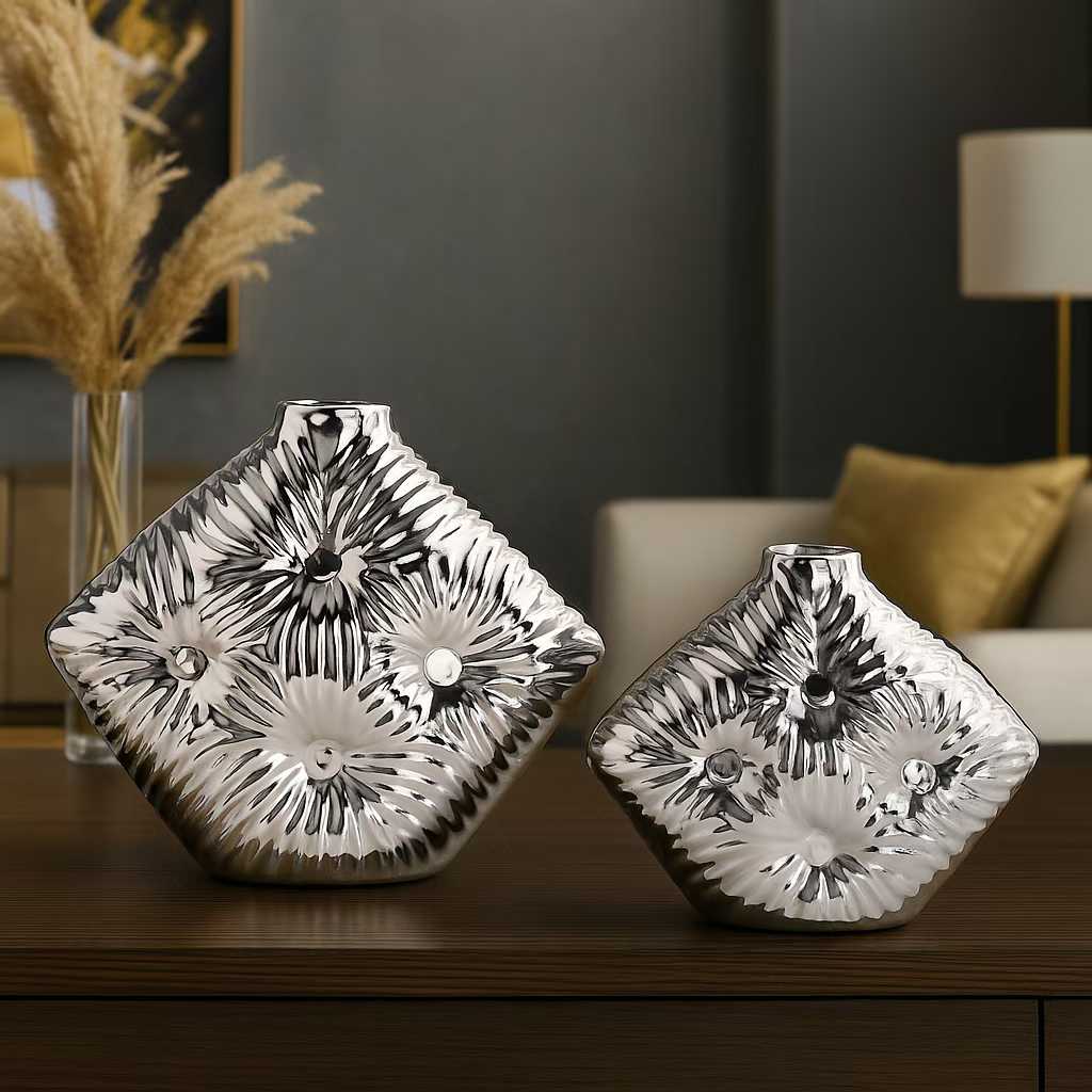 创意陶瓷装饰花瓶摆件家居客厅卧室工艺品玻璃花瓶插花花盆装饰品