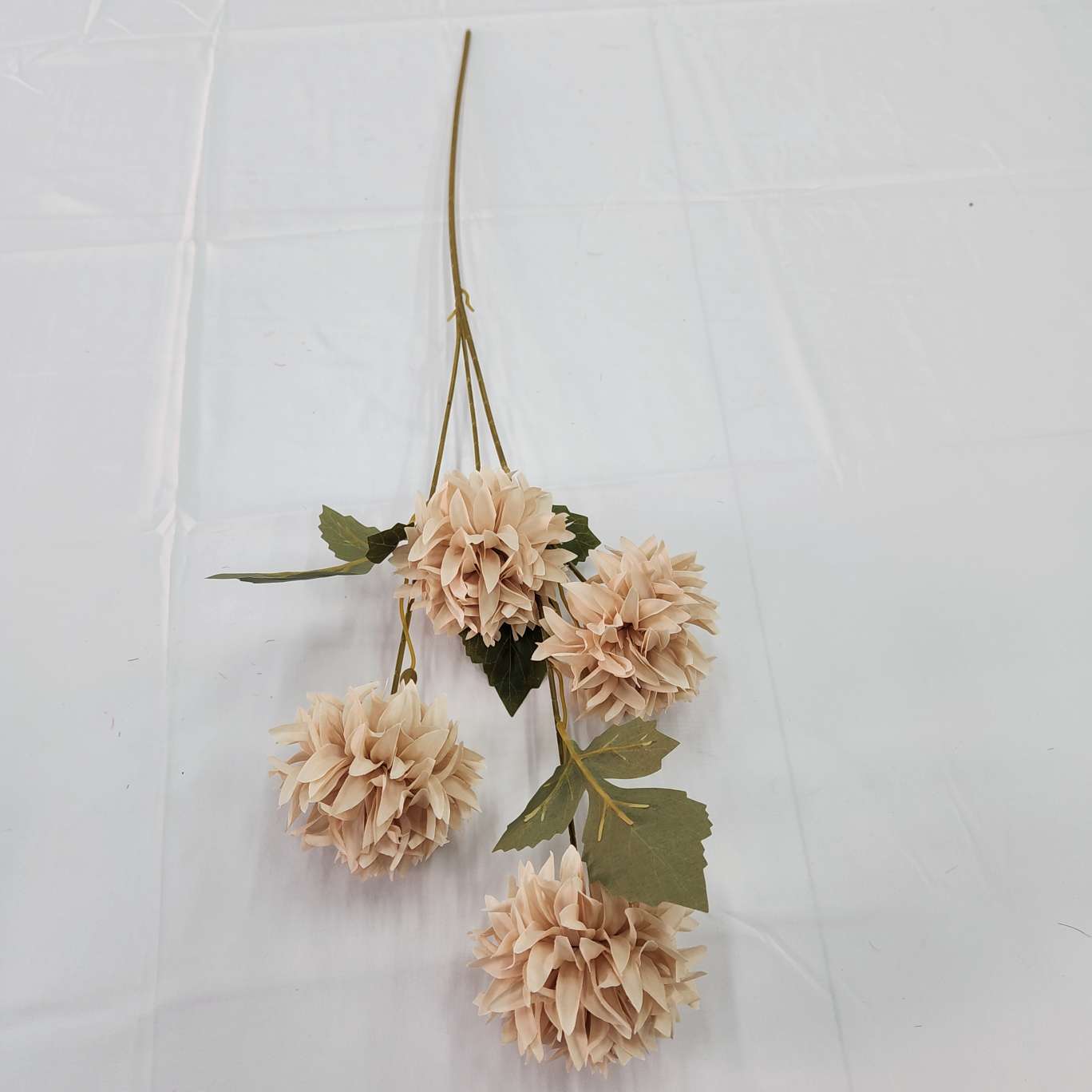 4-head thorn ball office culture simulation garden rose, realistic flower arrangement, crocheted knitted flower bouquet, simulation flower decoration detail image 7