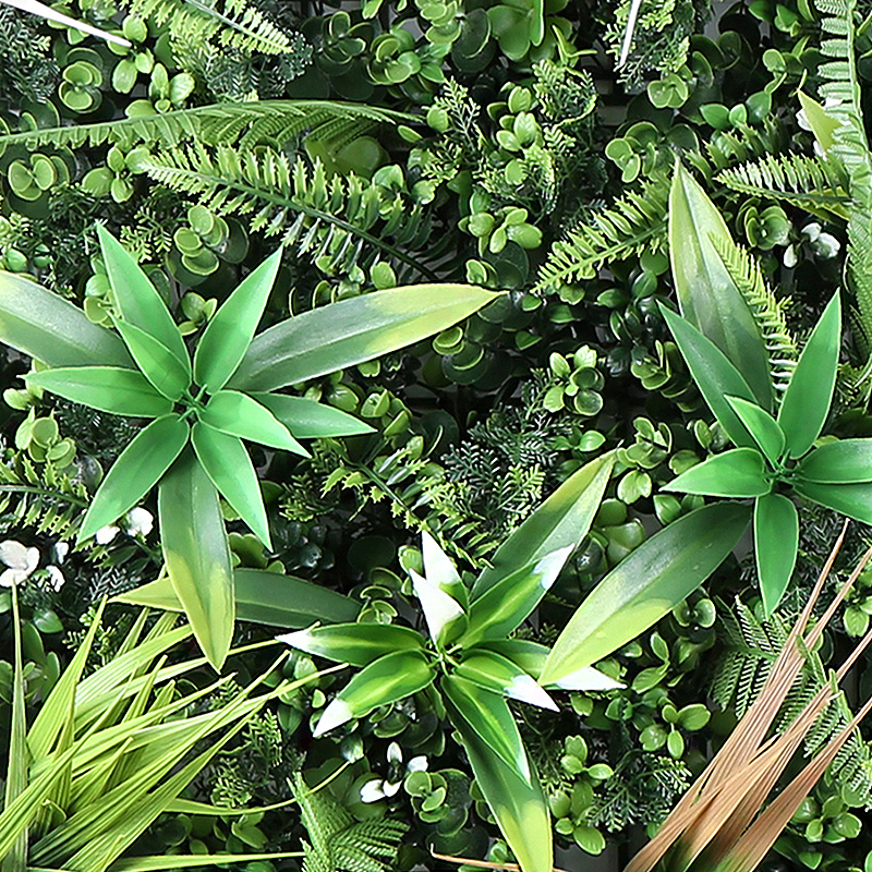 100x100 artificial plant wall landscaping, indoor and outdoor green plant decoration, partition, artificial lawn, artificial plant background wall, green plant decoration Item Picture