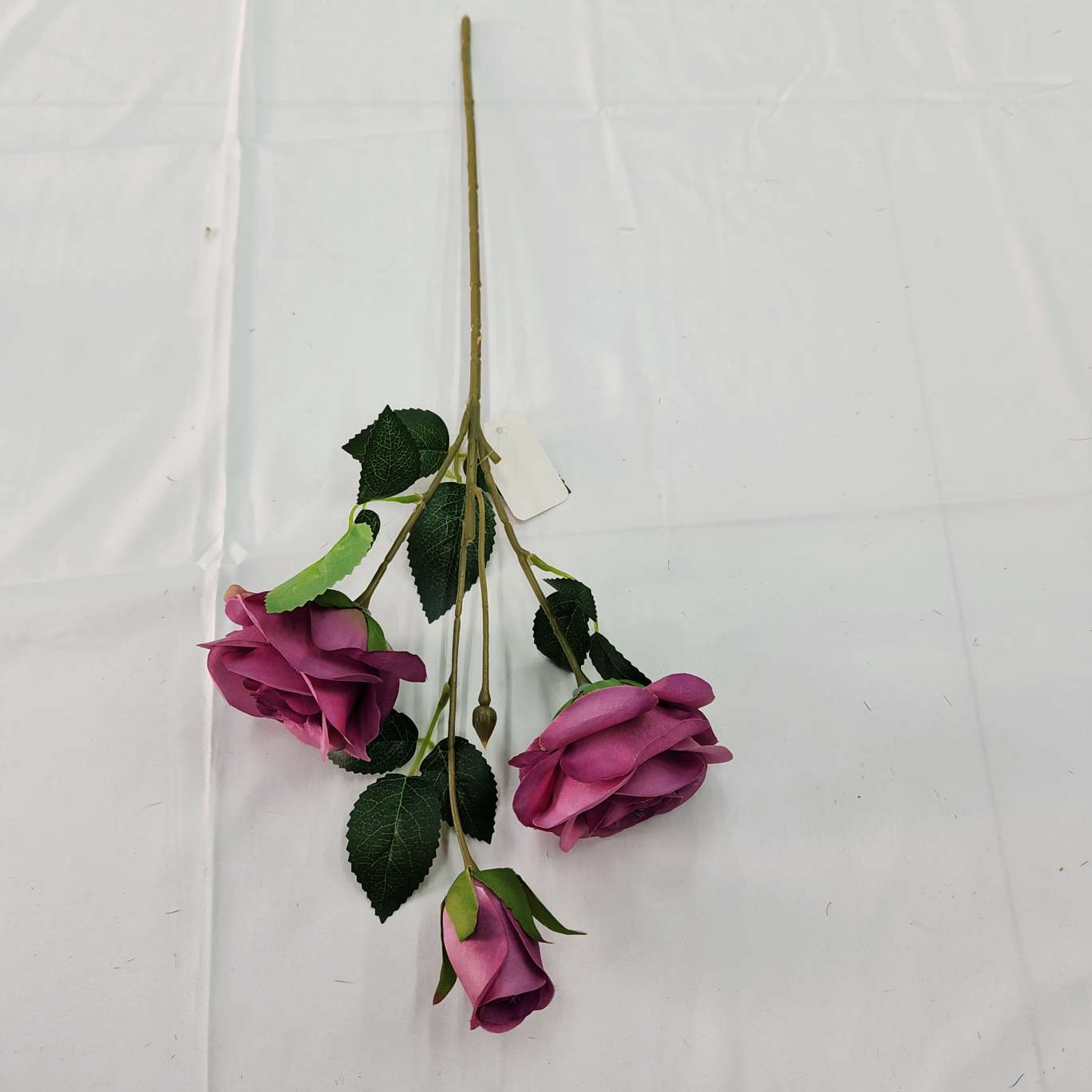 3-head Lover Rose Office simulation rose cultural gardening simulation Flower arrangement Crochet Knitting Flower bouquet Simulation flower decoration detail image 9