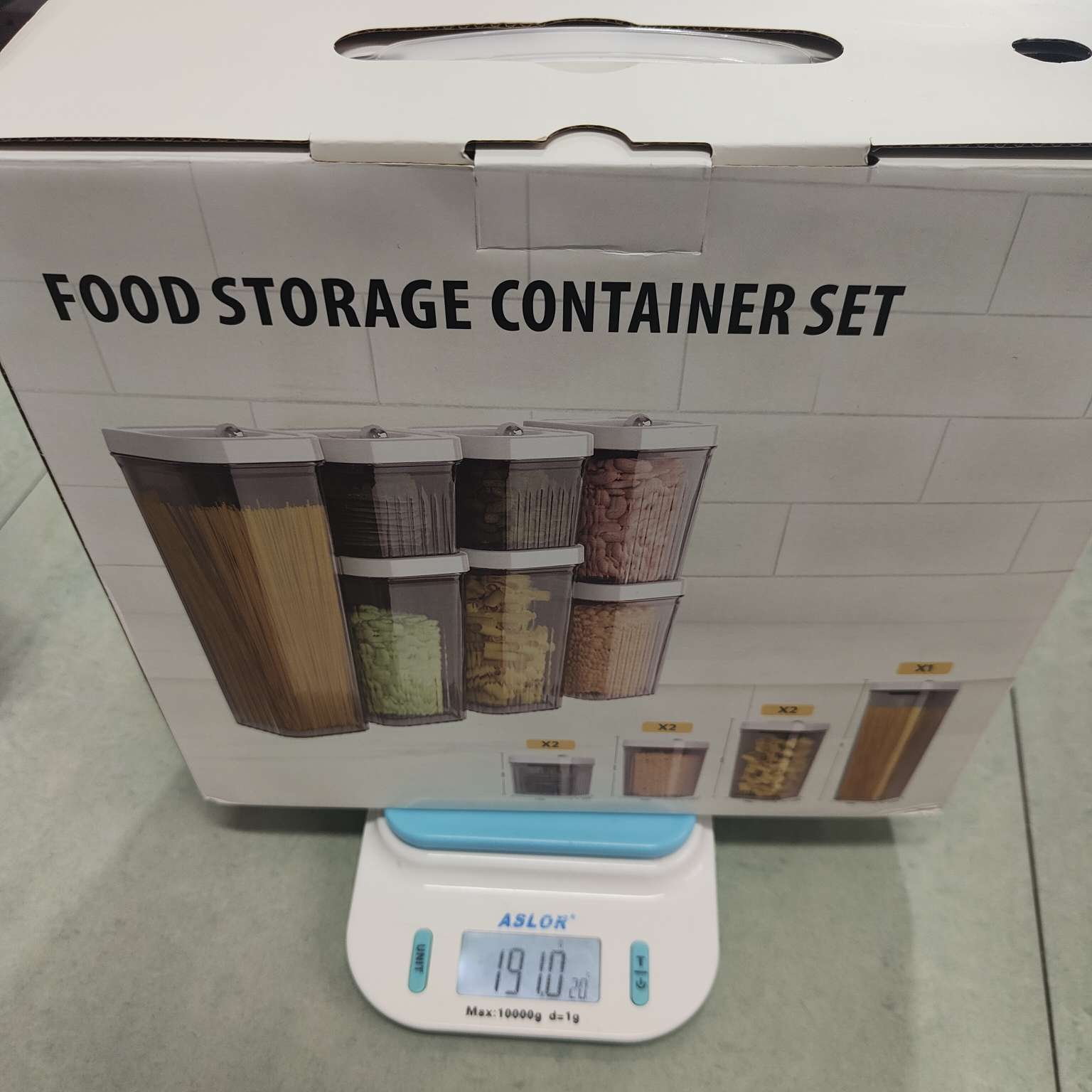 Daily necessities, kitchen organization, food-grade sealed cans, quick-lock storage cans, honey bottles, glass preservation boxes, sealed box packaging details Picture