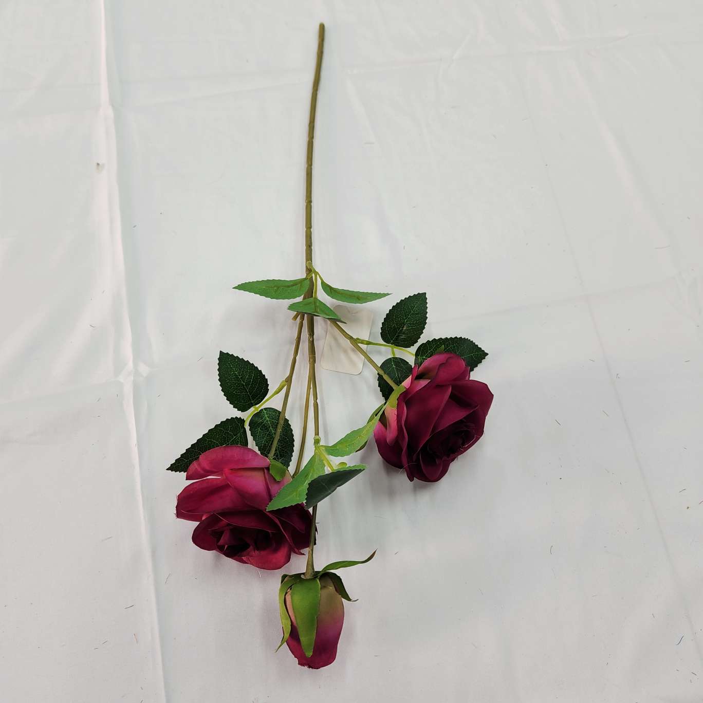 3-head Lover Rose Office simulation rose cultural gardening simulation Flower arrangement Crochet Knitting Flower bouquet Simulation flower decoration Item Picture