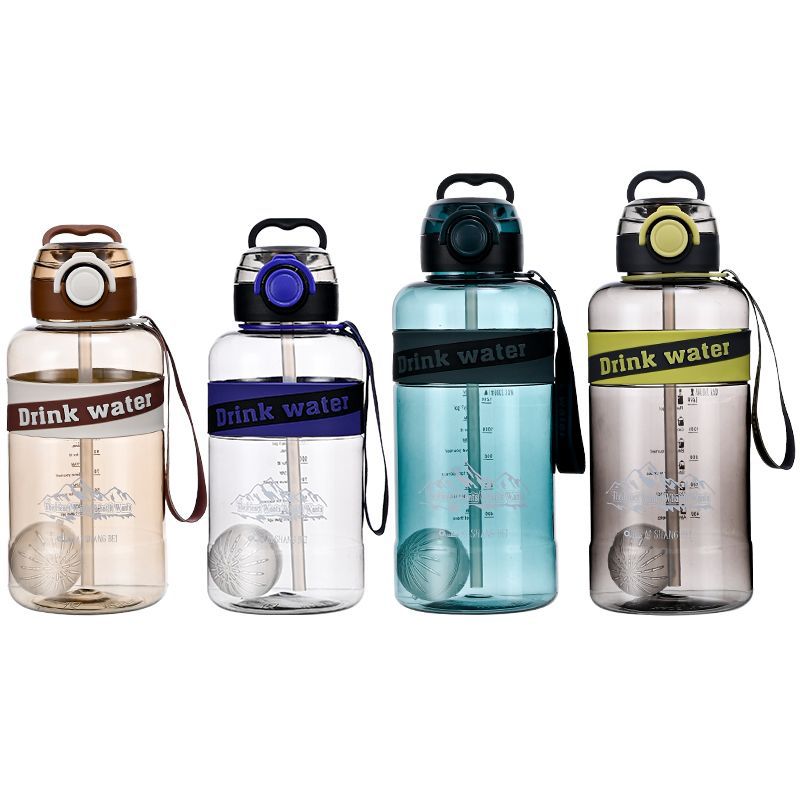 B70-9503 New large-capacity sports water bottle, straw cup, fitness portable cup with a handle, portable plastic cup Application Scenario