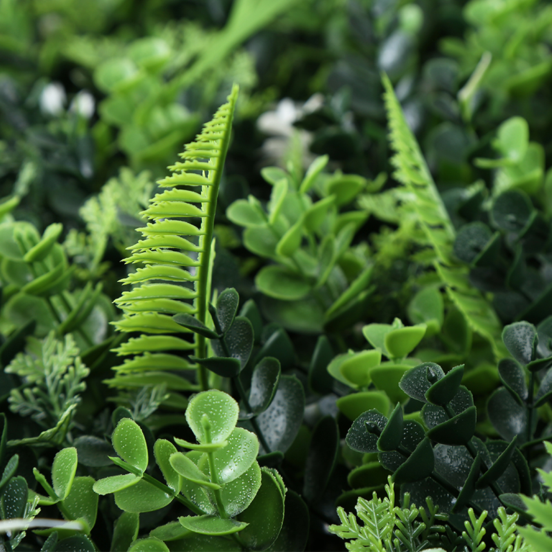 Office partition decoration, artificial plant fence wall, grid backboard, lawn simulation green plant landscape module, freely combinable green plant decoration Item Picture