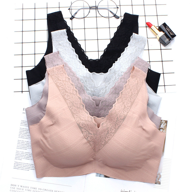 A02#外贸出口锦纶双面美背，无钢圈冰丝裸感内衣，日本无痕运动胸罩，创意正反双面美背