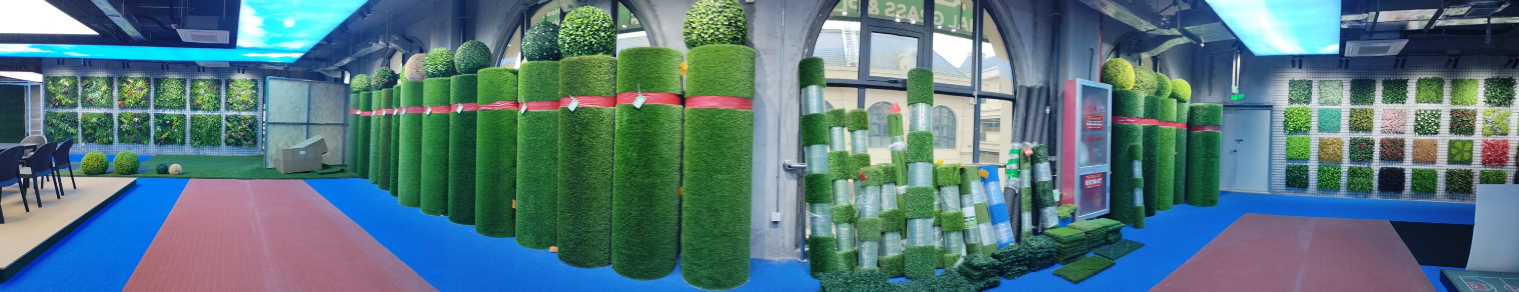 仿真植物苔藓花草组合篱笆现代简约风格办公室前台装饰人造绿植背景墙人造草坪详情1