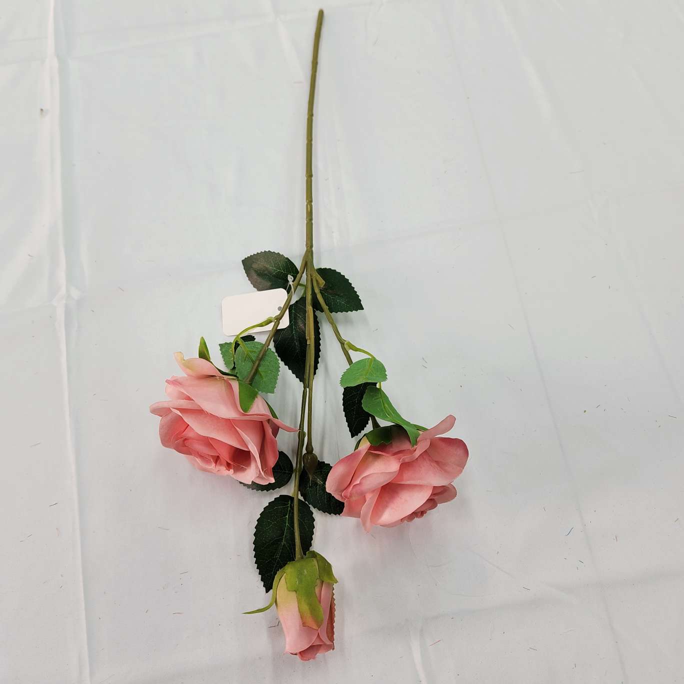 3-head Lover Rose Office simulation rose cultural gardening simulation Flower arrangement Crochet Knitting Flower bouquet Simulation flower decoration detail image 7