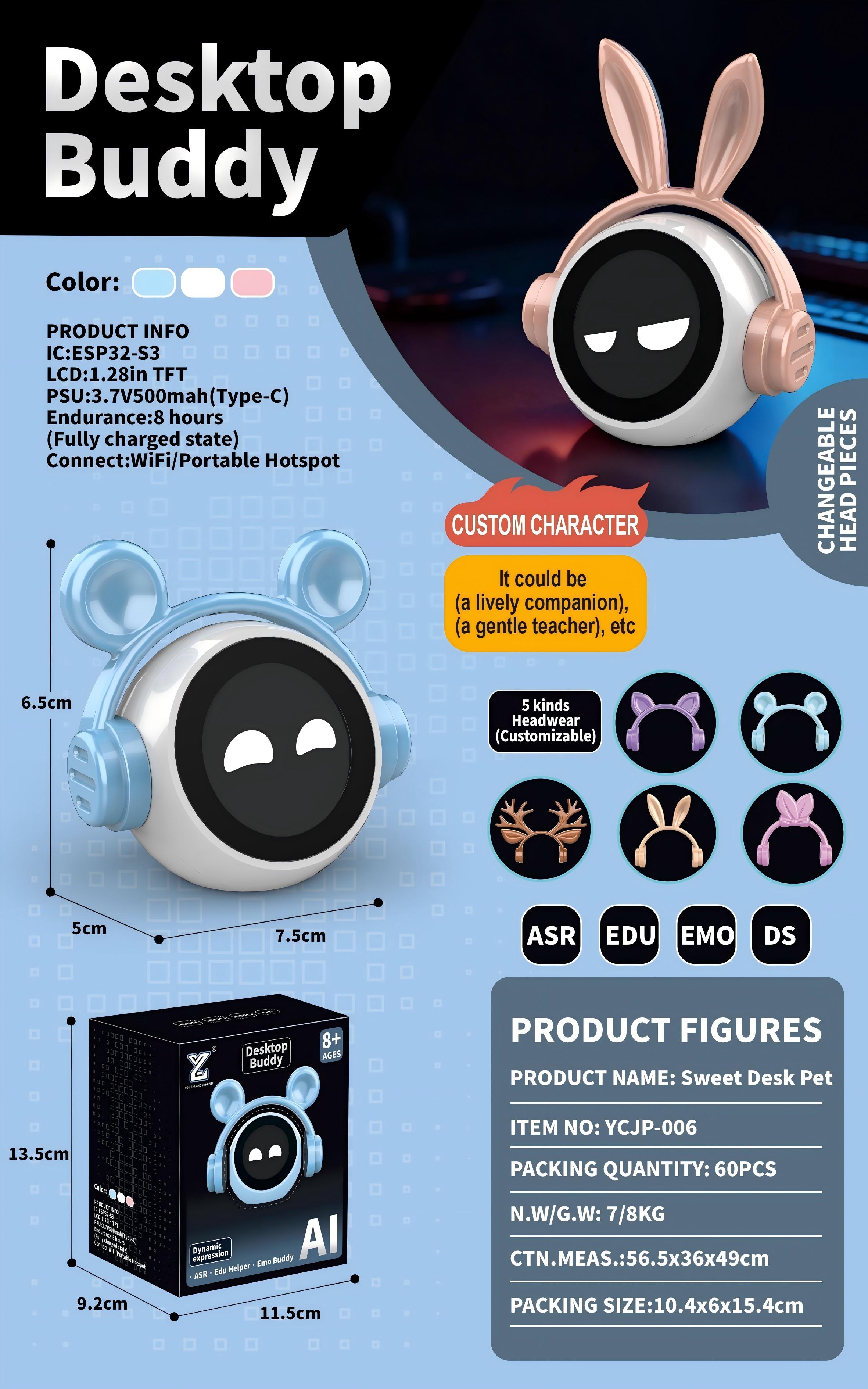 Intelligent robot, AI intelligent interactive robot, children's interactive intelligent toy, AI intelligent pet companion, learning and intelligence, ai interactive dialogue, AI toy. 161056620