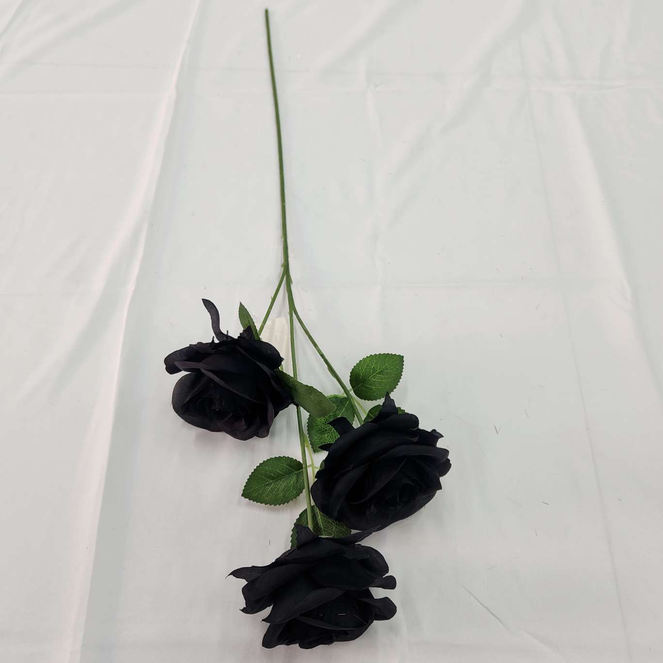 3头荷兰玫办公仿真玫瑰文化园艺防真插花钩织针织花束仿真花装饰品详情图10