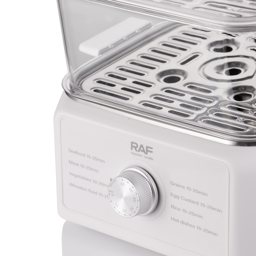 RAF European standard cross-border electric steamer 8L energy-saving double-layer steamer, large capacity stainless steel, easy to clean pic 11