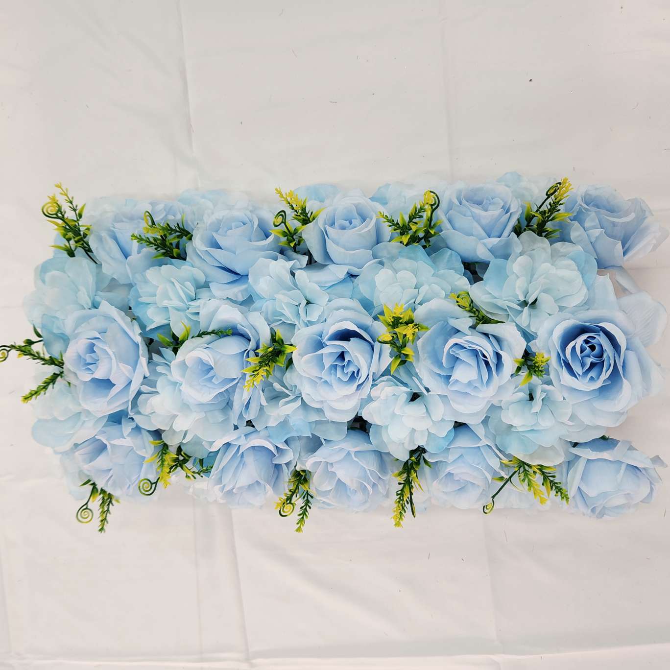 35头弯形花排地排花包柱子办公仿真玫瑰文化园艺防真插花钩织针织花束仿真花详情图5