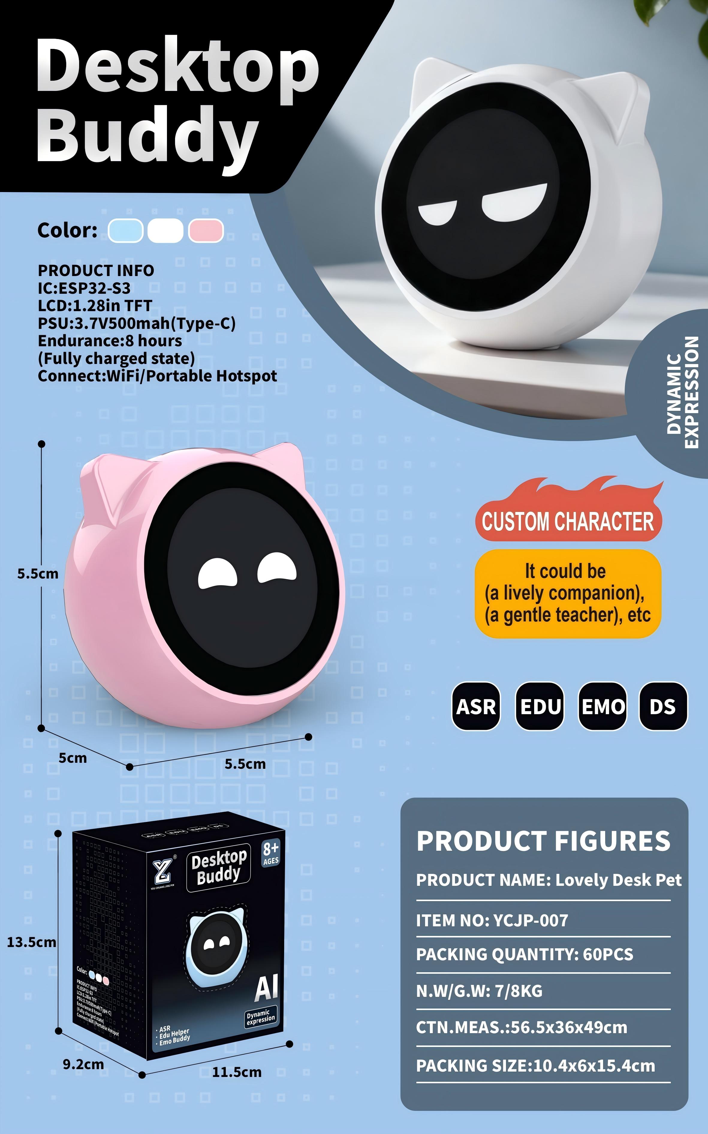 Intelligent robot, AI intelligent interactive robot, children's interactive intelligent toy, AI intelligent pet companion, learning and intelligence, ai interactive dialogue, AI toy. 165003813