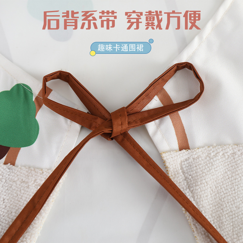 Apron Kitchen, a new, cute, waterproof and oil-resistant corset for cooking and dining, summer work clothes and coverings pic 9