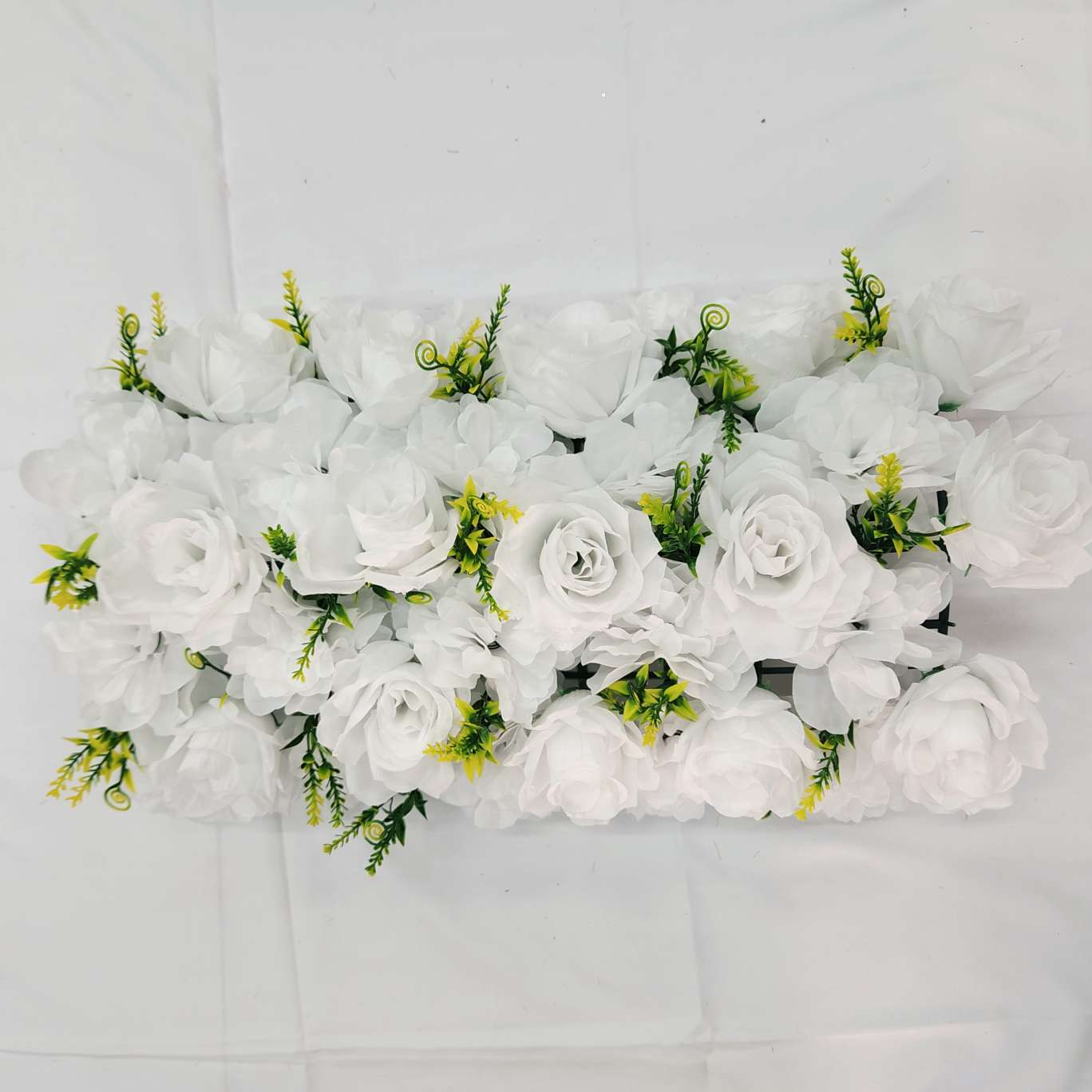 35头弯形花排地排花包柱子办公仿真玫瑰文化园艺防真插花钩织针织花束仿真花产品图