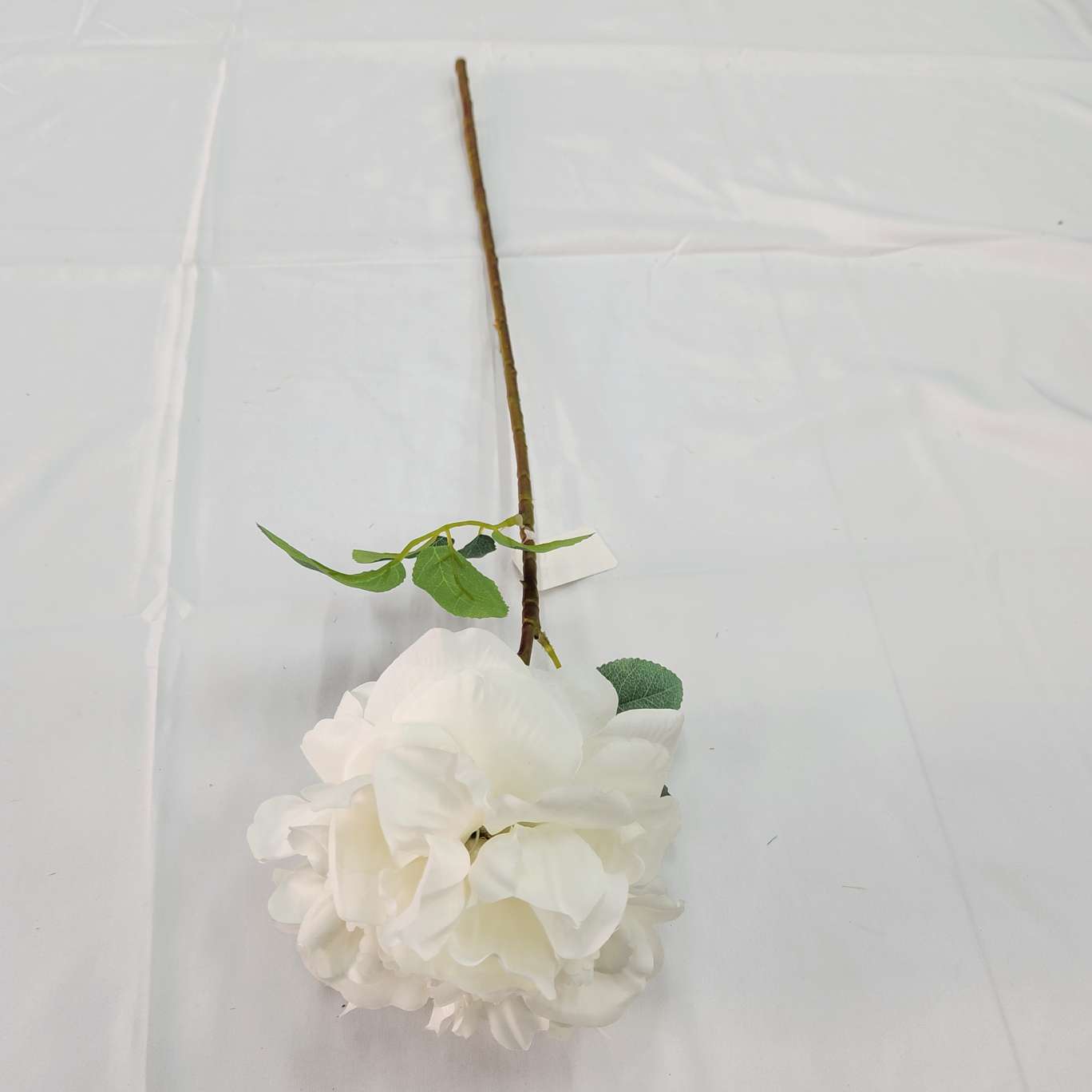 Single-stem imperial concubine peony office simulation rose, cultural gardening simulation flower arrangement, crocheted knitted flower bouquet, simulation flower decoration detail image 5