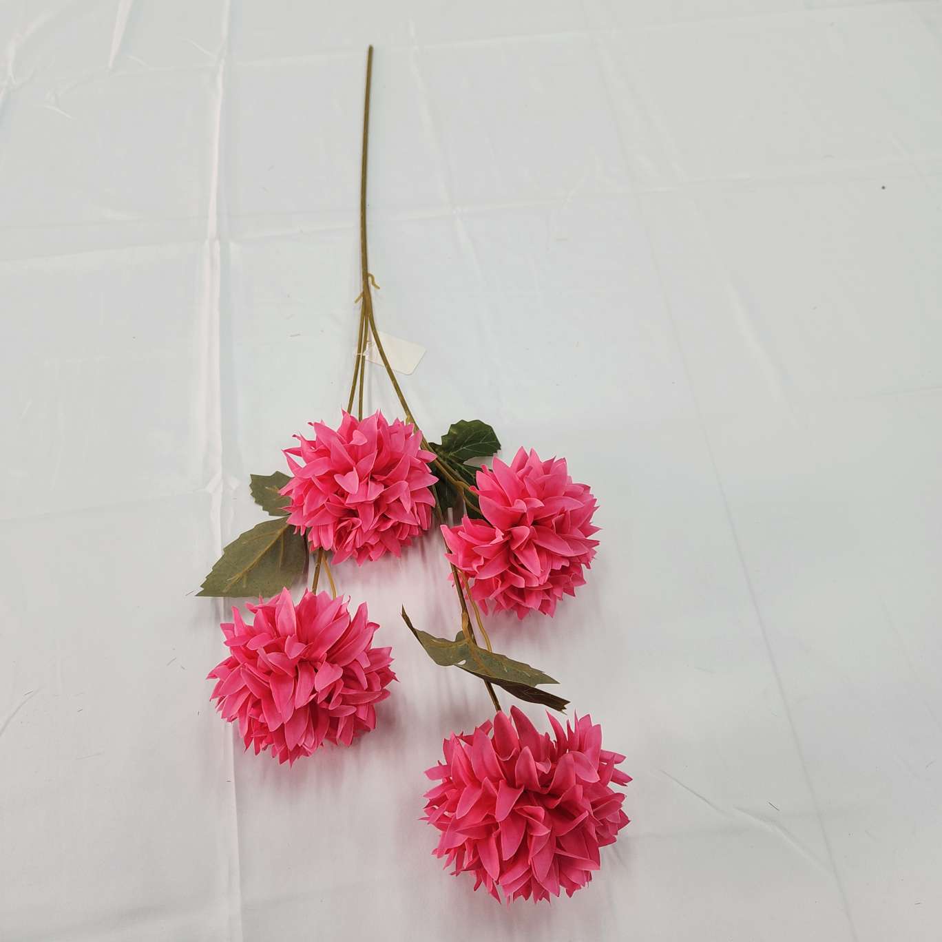 4-head thorn ball office culture simulation garden rose, realistic flower arrangement, crocheted knitted flower bouquet, simulation flower decoration detail image 12