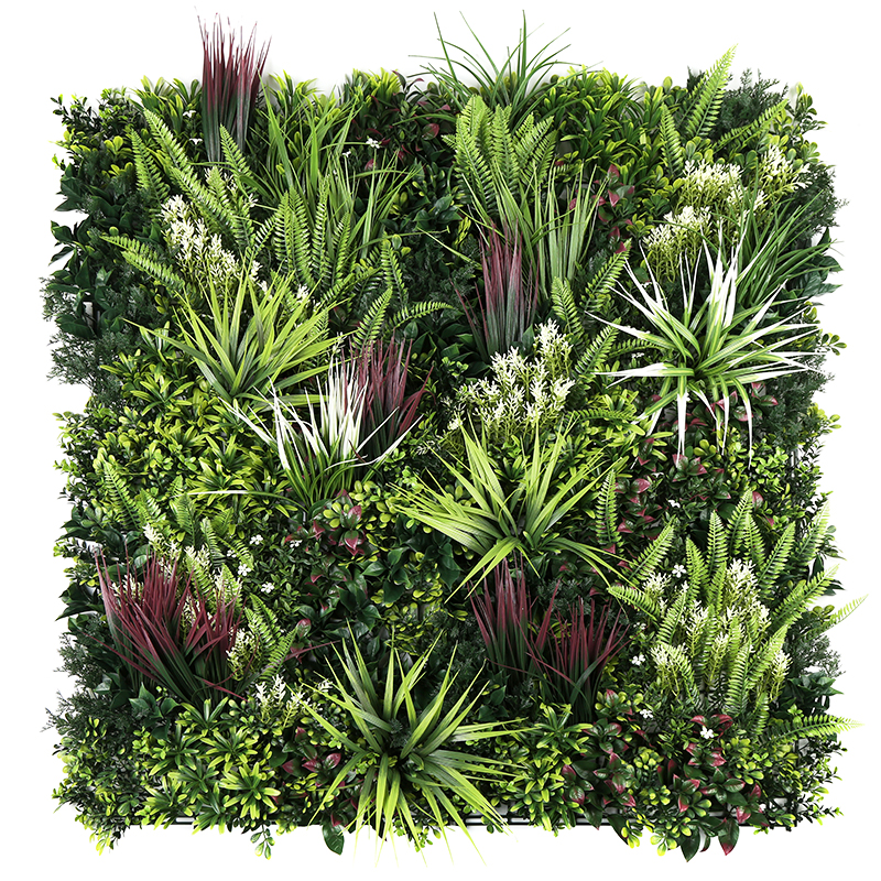 Wall-mounted artificial plant fences, freely combinable creative artificial green plant background walls, exhibition hall and store decoration materials, artificial turf and green plant decoration