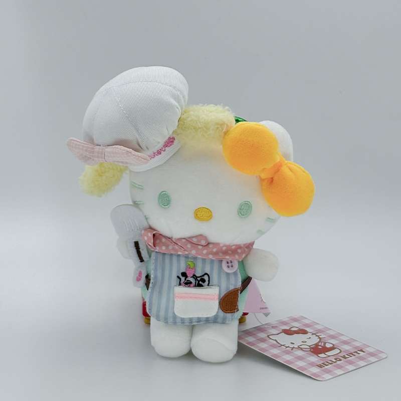 Authentic handcrafted cute cat chef uniform, kt bag pendant, plush toy, high-end keychain doll, festival