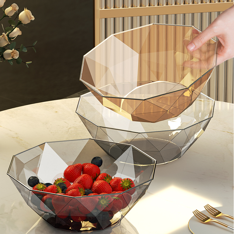 Transparent polyhedral fruit platter pic 1