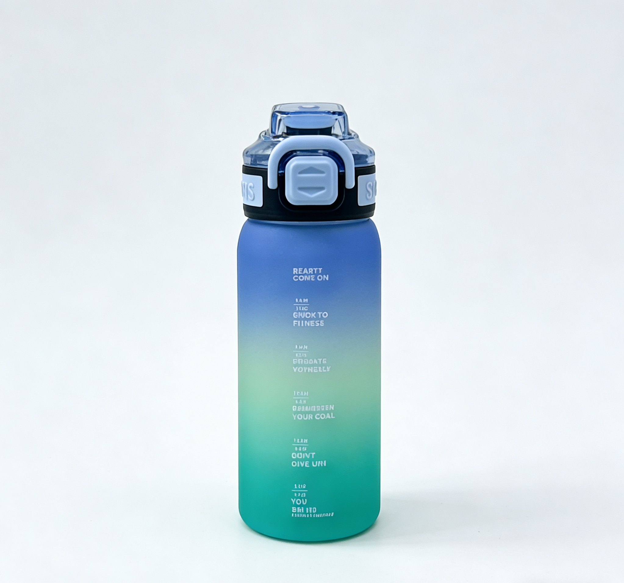 Wholesale of water cups with scales for student dormitories, high-appearation-level drinking cups for offices, gradient large-capacity sports water cups, and high-appearation-level portable straw cups Item Picture