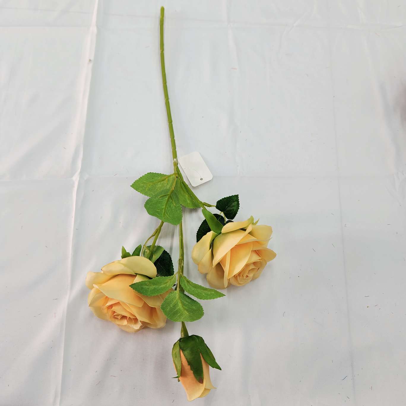 3-head Lover Rose Office simulation rose cultural gardening simulation Flower arrangement Crochet Knitting Flower bouquet Simulation flower decoration detail image 11