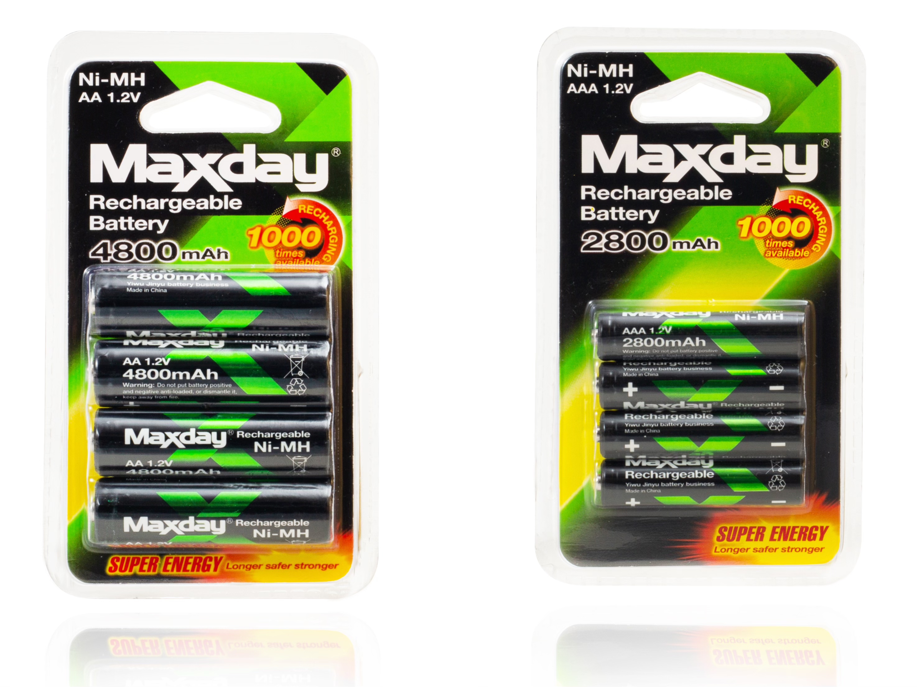 Maxday充电电池 AA4800mAh /AAA2800mAh