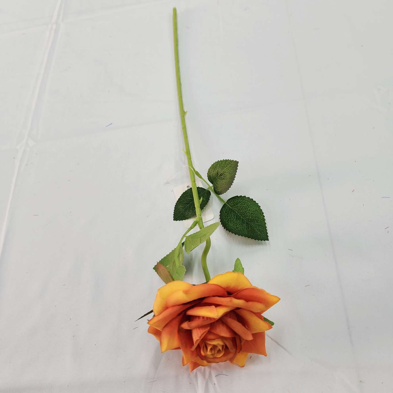 Single-stem corner rose office simulation rose, cultural horticulture simulation flower arrangement, crocheted knitted flower bouquet, simulation flower decoration detail image 10