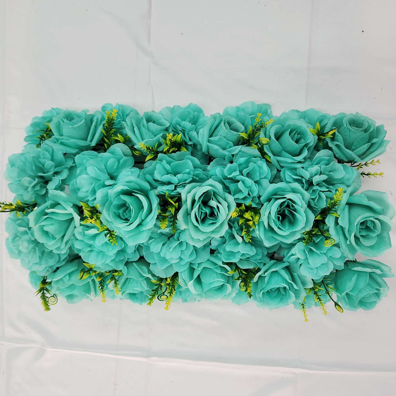 35头弯形花排地排花包柱子办公仿真玫瑰文化园艺防真插花钩织针织花束仿真花详情图2