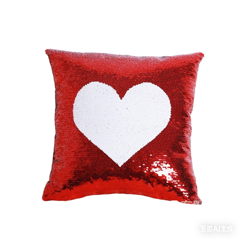 Customized double-sided color positioning embroidered sequin unicorn throw pillows sofa cushions flip print decorative items Item Picture