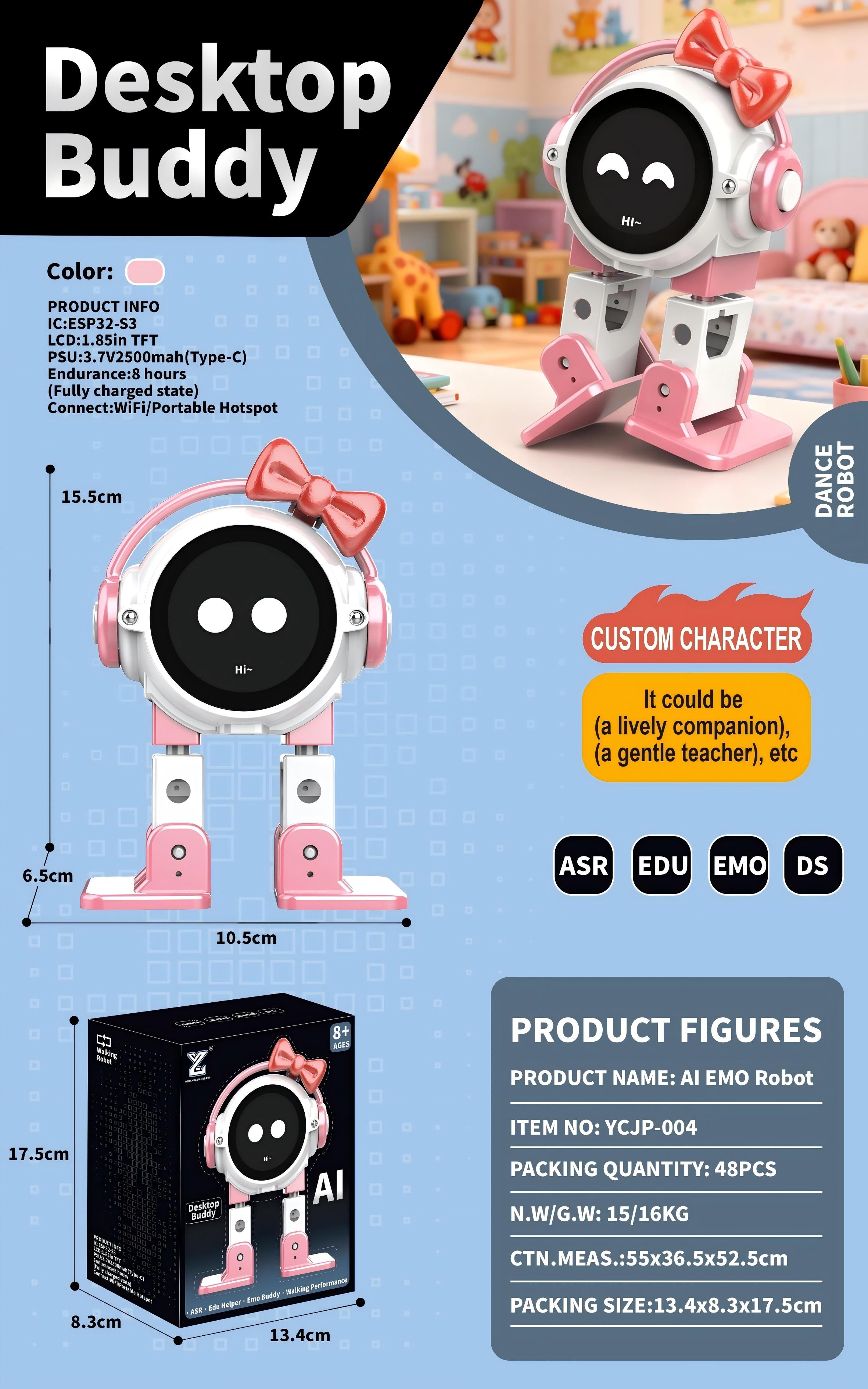 3C intelligent robot, AI intelligent interaction robot, children's interactive intelligent toy, AI intelligent pet companion, learning and intelligence AI 154322319