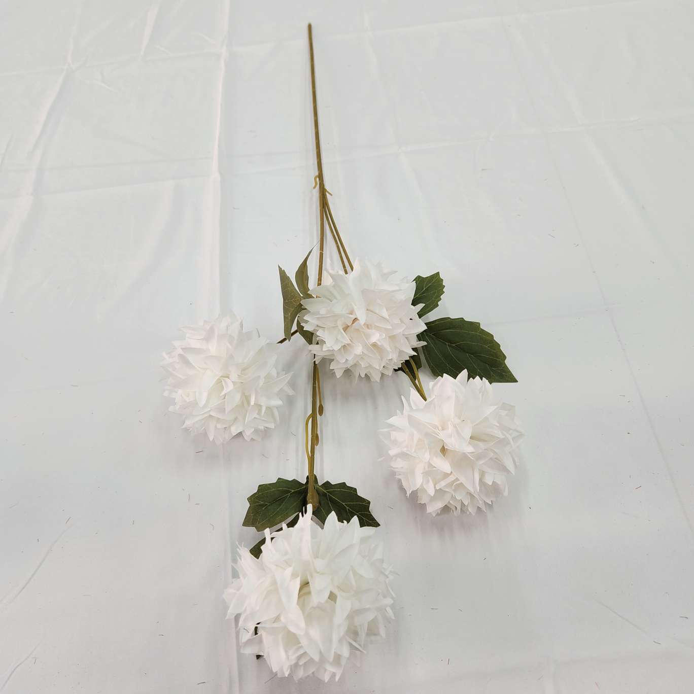4-head thorn ball office culture simulation garden rose, realistic flower arrangement, crocheted knitted flower bouquet, simulation flower decoration detail image 5