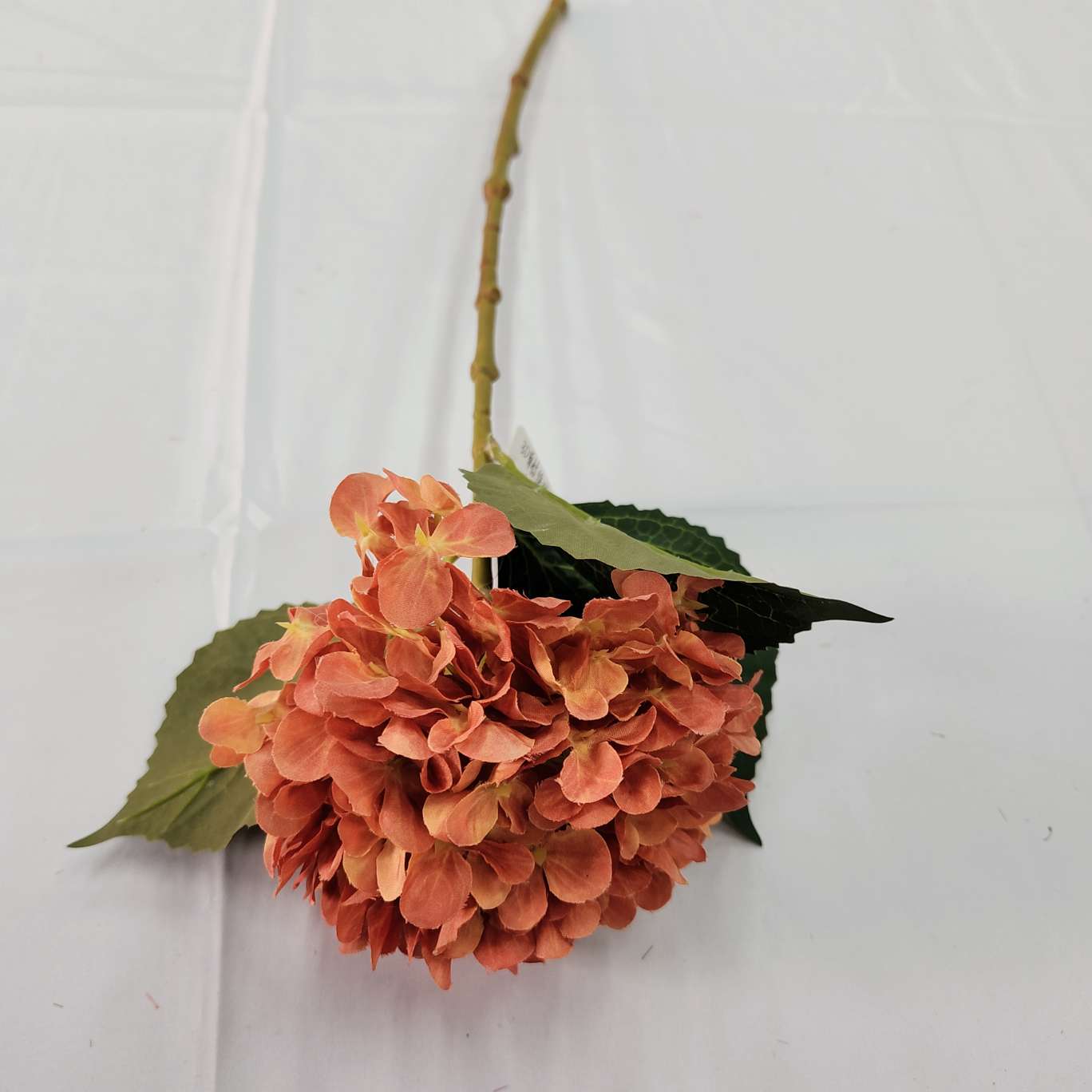 3D Single hydrangea (132 pieces) Office culture simulation Garden realistic flower arrangement Rose crochet knitted flower bouquet Realistic flower decoration detail image 4