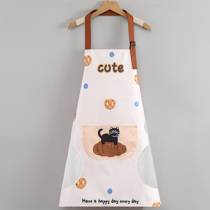 Apron Kitchen, a new, cute, waterproof and oil-resistant corset for cooking and dining, summer work clothes and coverings Application Scenario