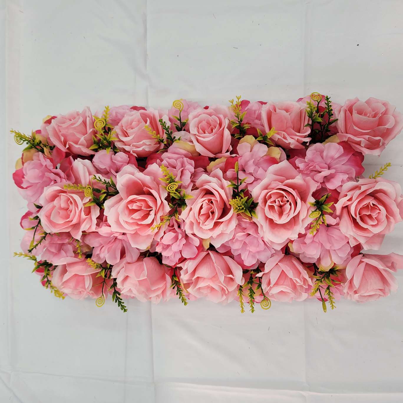 35头弯形花排地排花包柱子办公仿真玫瑰文化园艺防真插花钩织针织花束仿真花详情图6