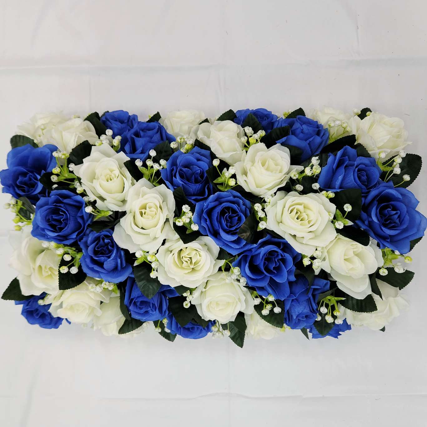 35头弯形花排地排花包柱子仿真园艺玫瑰花束防真插花钩织针织仿真花装饰品详情图12