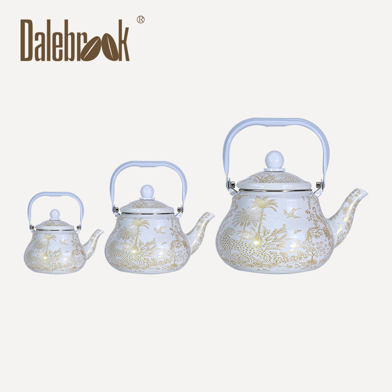 Dalebrook搪瓷梨形壶中东沙特红茶壶热水壶 凉水壶tea kettle