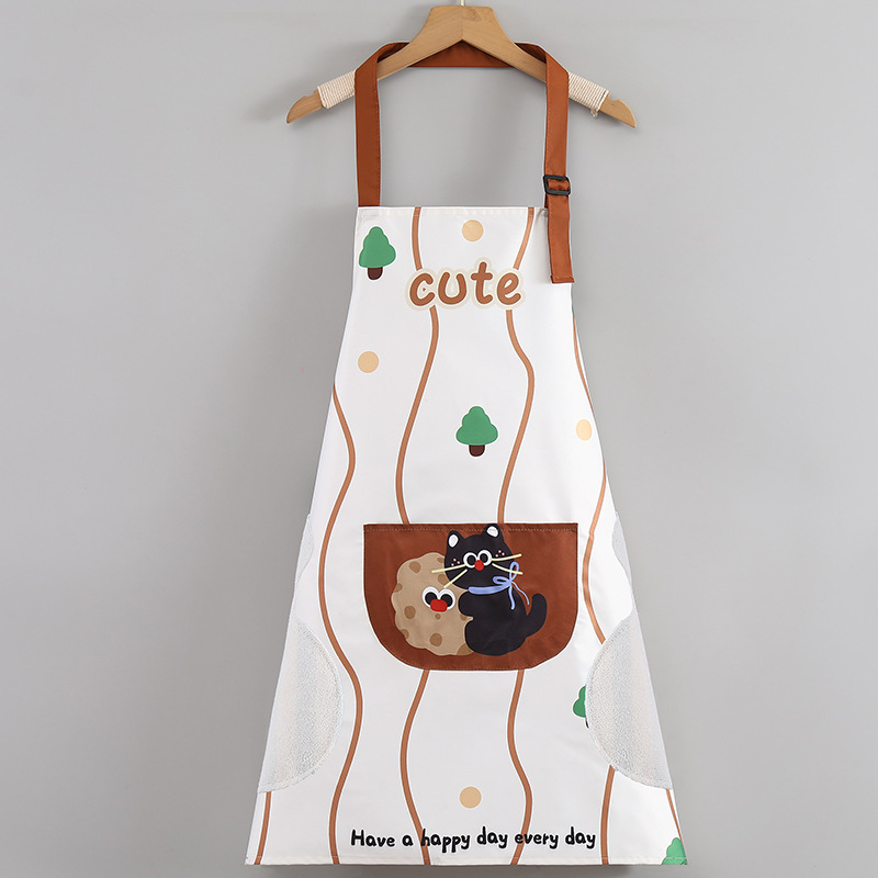 Apron Kitchen, a new, cute, waterproof and oil-resistant corset for cooking and dining, summer work clothes and coverings pic 3