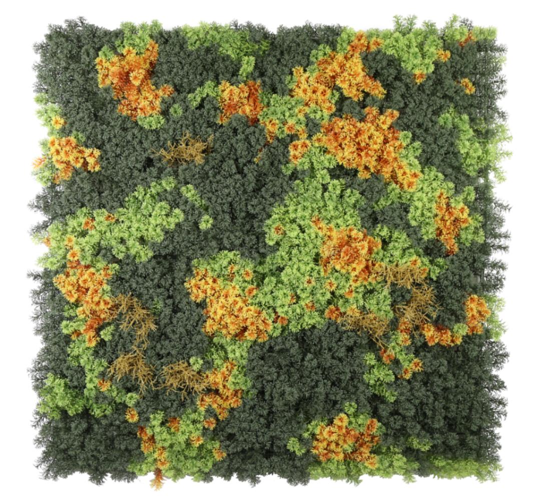 Maintenance-free artificial green plant fence walls do not require watering. Artificial turf remains green all year round. Office indoor and outdoor decoration wall materials. Green plant decoration details Picture