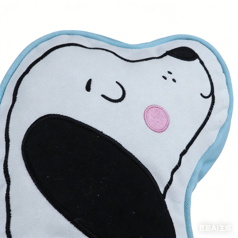 European-style, irregular-shaped dog plush cushions, sofa cushions, custom-made embroidered dolls, cushions, towels, and personalized embroidered cushions Specification image