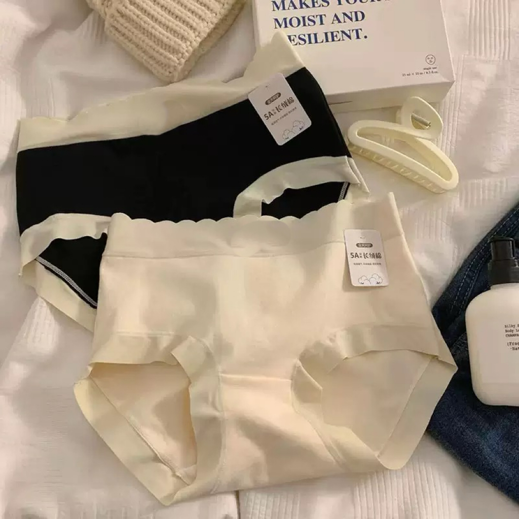 外贸出口中东，非洲5A长绒棉女士内裤，中腰纯棉抗菌裆无痕亲肤透气包臀女生三角裤027#