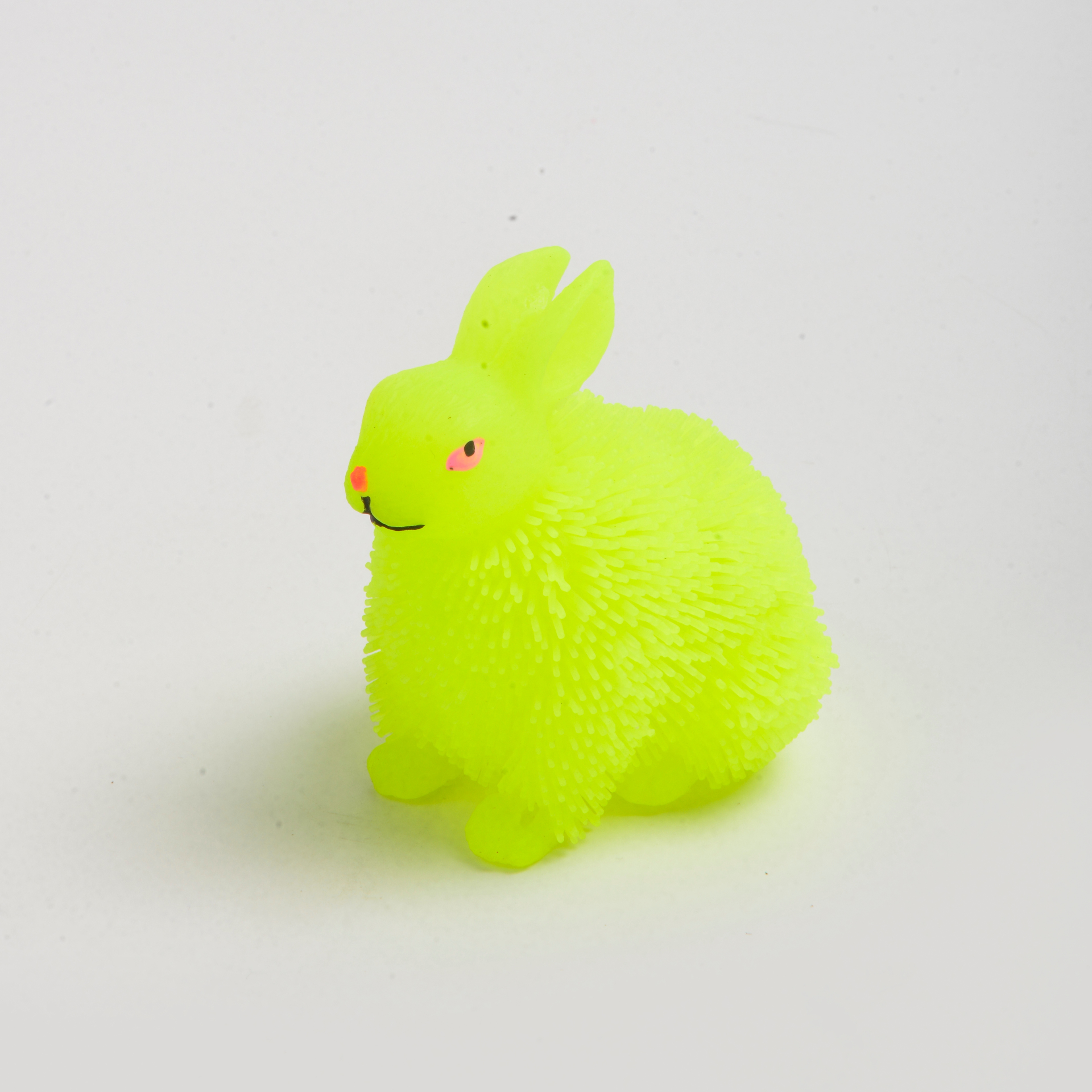 Children's toy TPR flashing fine-haired toy rabbit, suitable for children's educational entertainment, Easter stress-relief little rabbit details Picture