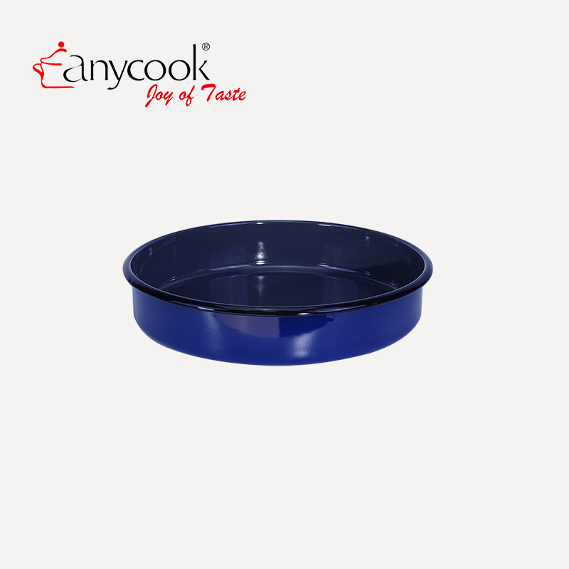 Anycook搪陶瓷不粘蛋糕烤盘锅 蛋糕模具 烘焙用品面包盘 baking tray托盘