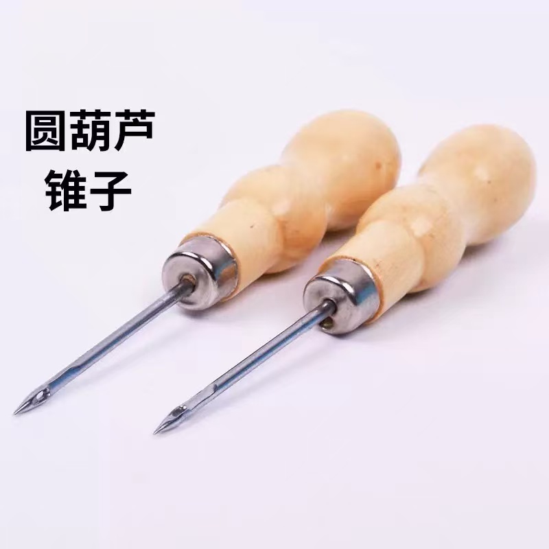 实木柄金属锥工具手动锥子坚固耐用维修工具多用途工艺配件详情6