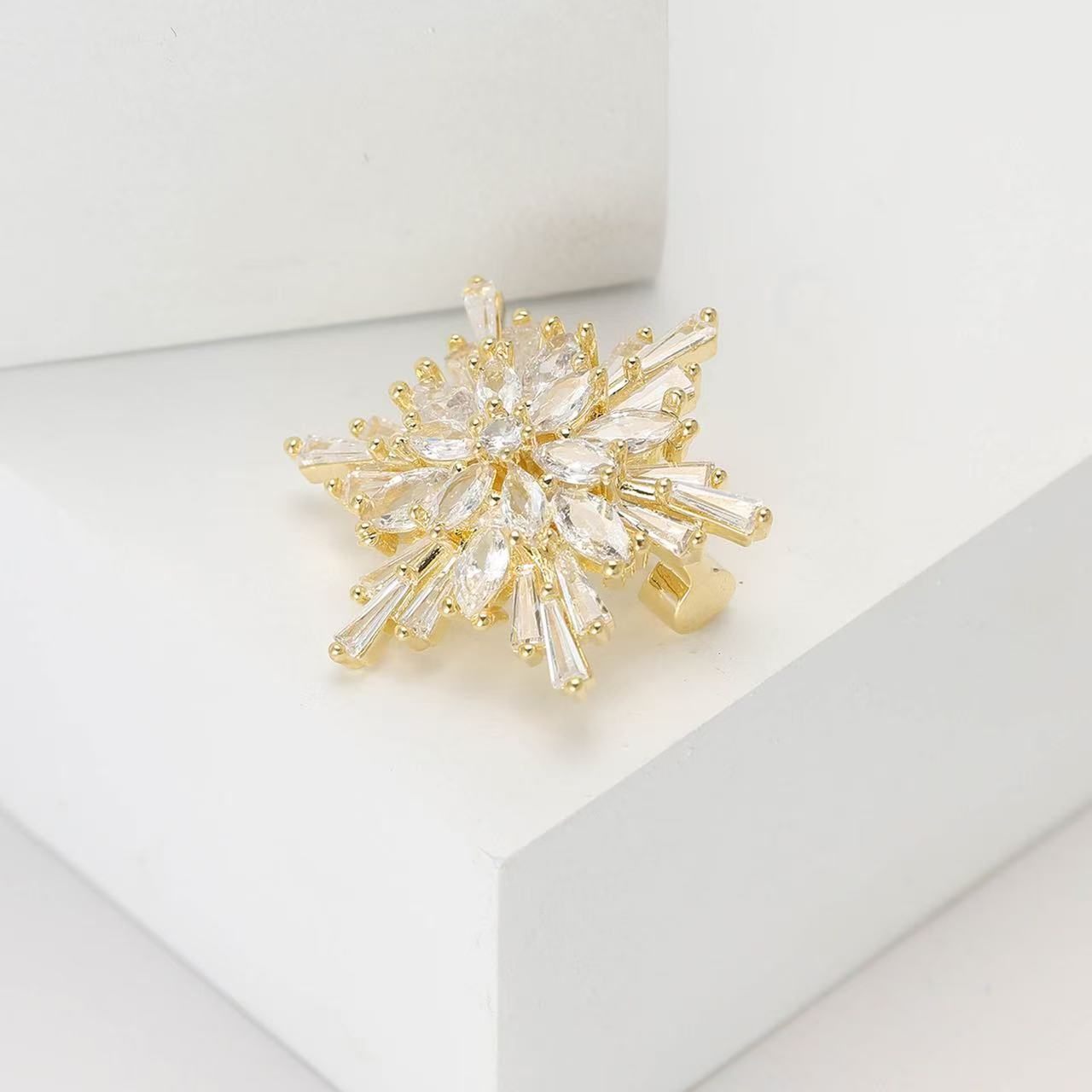 胸针/金榜题名/莫桑钻胸针/胸针复古/合金滴油胸针细节图