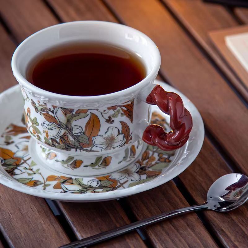 A2-h111原野防烫轻奢陶瓷咖啡杯可微波 礼盒装可定制 办公室高级感杯碟详情12