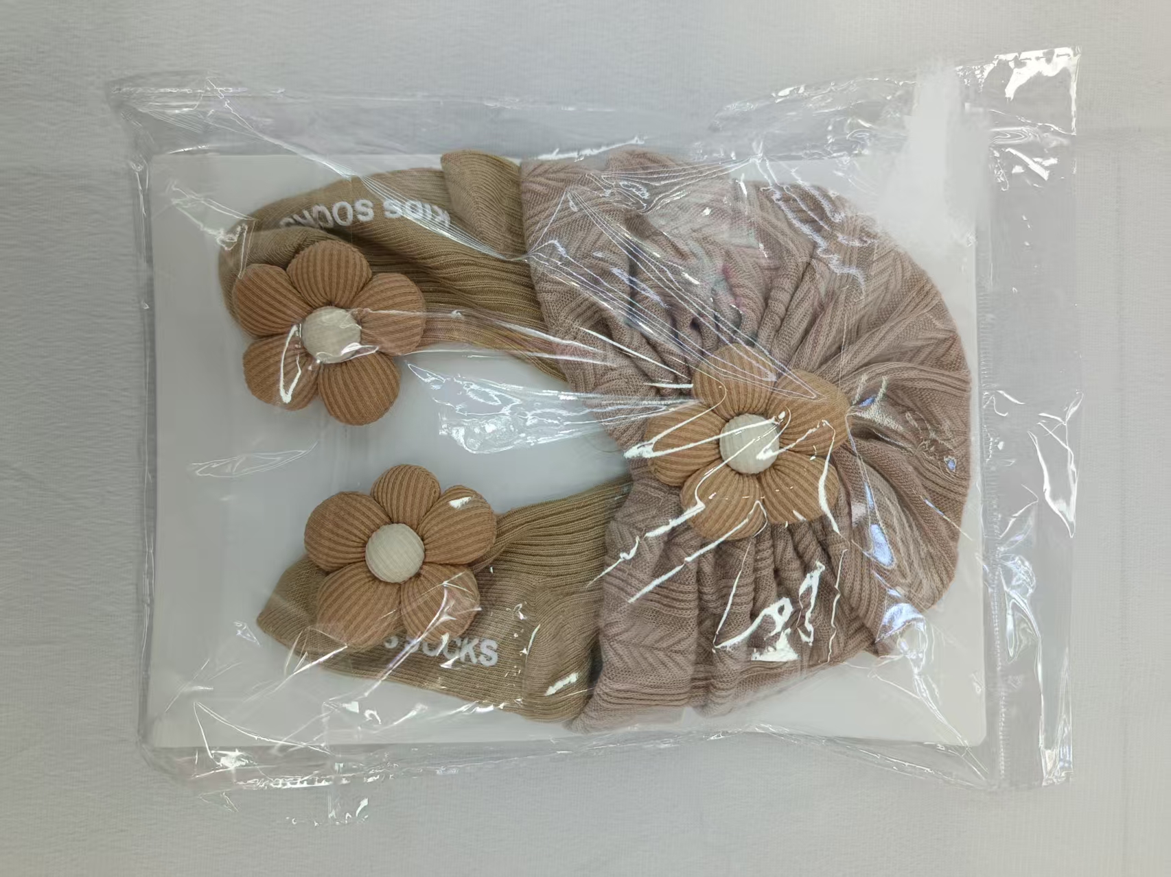 婴儿针织花朵发带运动头带儿童发带头饰百搭柔软舒适款