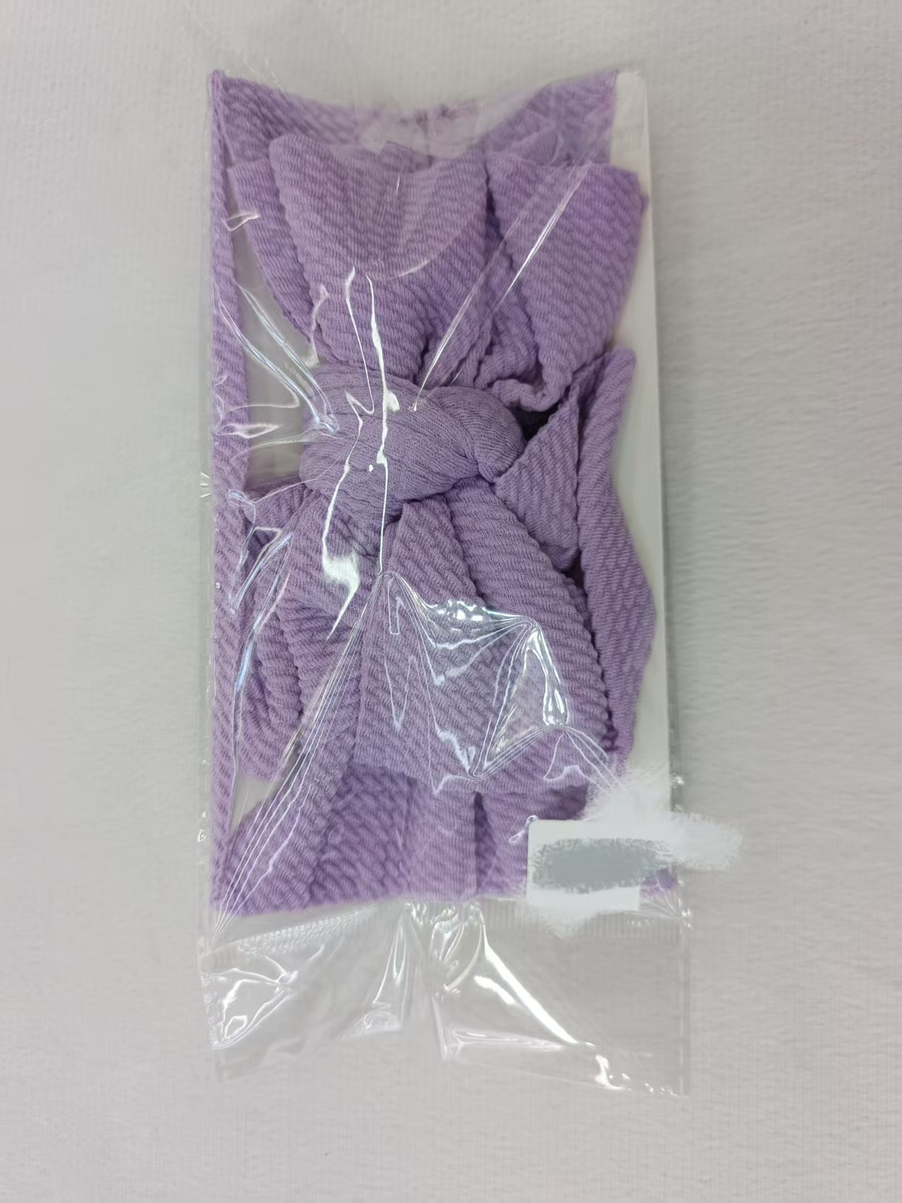 紫色婴儿运动发带头饰柔软针织儿童头带舒适百搭运动头带