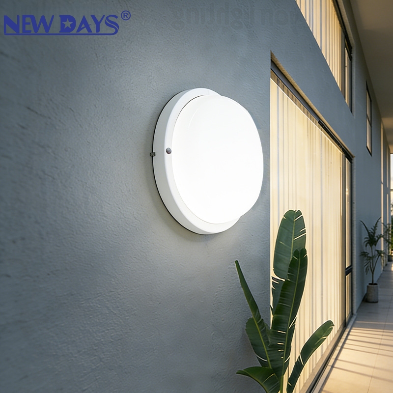 NEWDAYS品牌跨境新款LED圆形防潮灯带雷达，一体化吸顶灯，节能高亮照明灯，室内外防水防潮壁灯