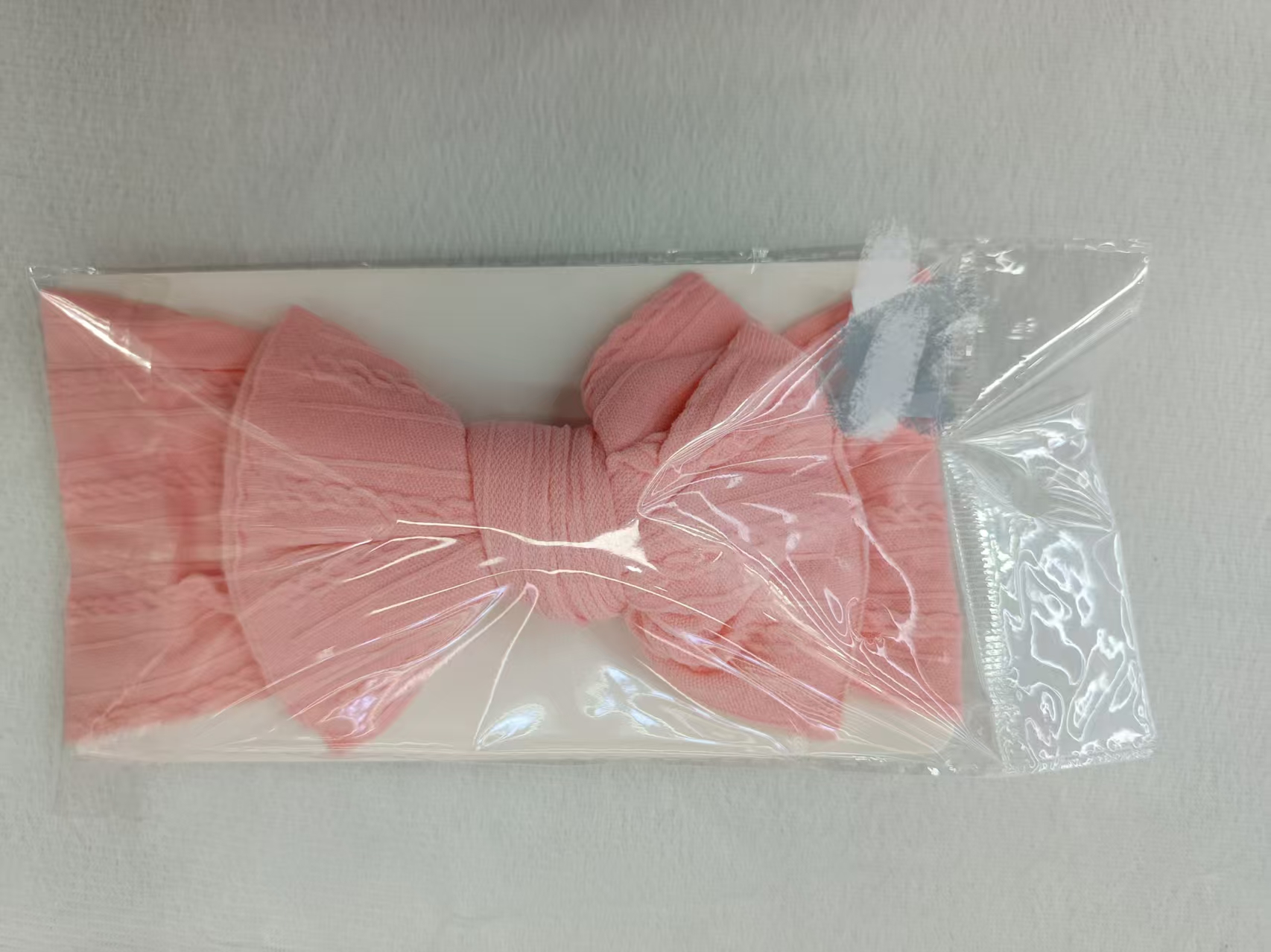 粉色蝴蝶结婴儿发带运动头带儿童发饰柔软舒适宝宝头饰配饰